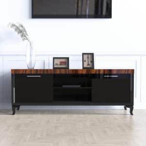 szafka rtv piano 01 palisander czarny fortepianowy modern classic