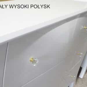 kolor mebla bialy wysoki polysk