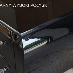 kolor mebla czarny wysoki połysk pracownia Fuchs Furniture
