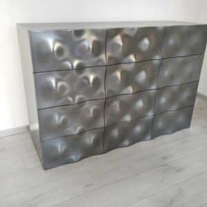 komoda nowoczesna do salonu loftowa metalowa