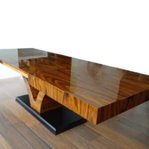 nowoczesny stół palisandrowy w stylu art deco