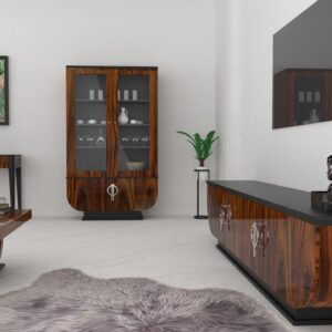 luksusowe meble z drewna do salonu