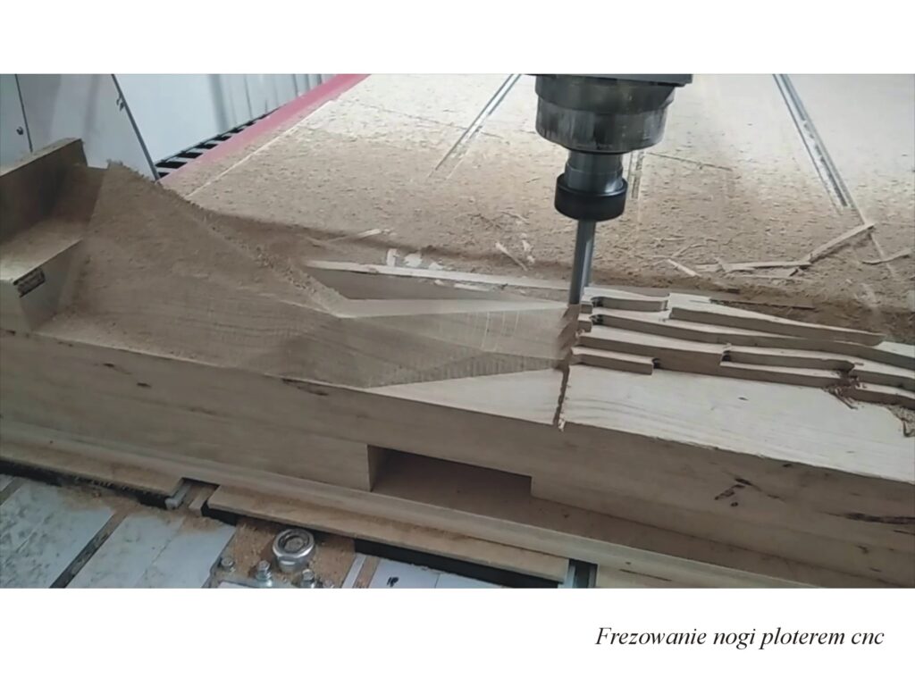 frezowanie cnc nogi stolu