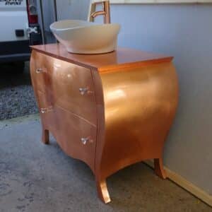 Komoda miedziana rosegold