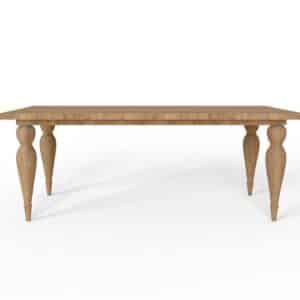 debowy stol lite drewno nogi toczone 1