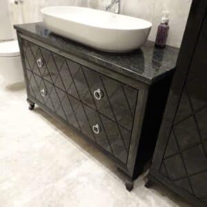 Komoda Piano 3d czarna połysk