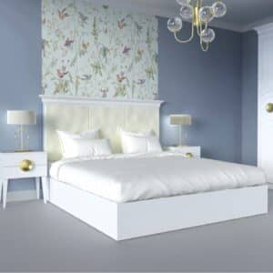 sypialnia classic 2 glamour biala zlota stoliki nocne lozko 2