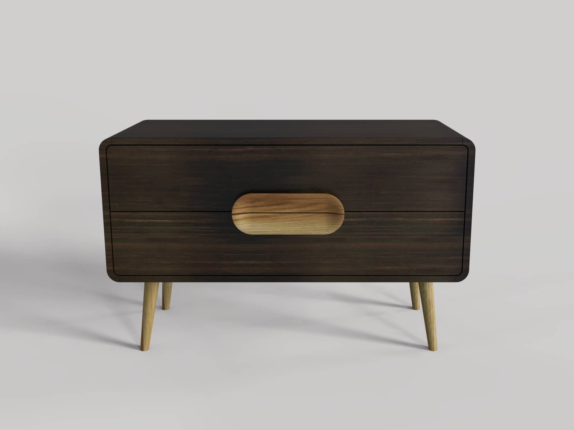 komoda moderna 2 uchwyt debowy duzy bowl