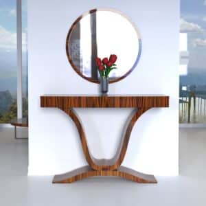 konsola art deco palisander polysk