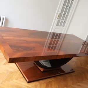 stol gabinetowy art deco U 3 orzech wysoki polysk 5