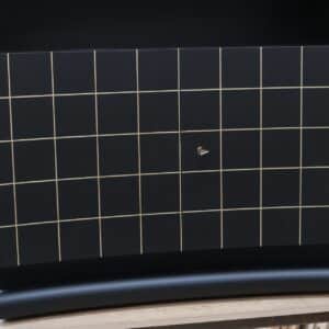 szafka czarna art deco inkrustowana mosiadzem 4