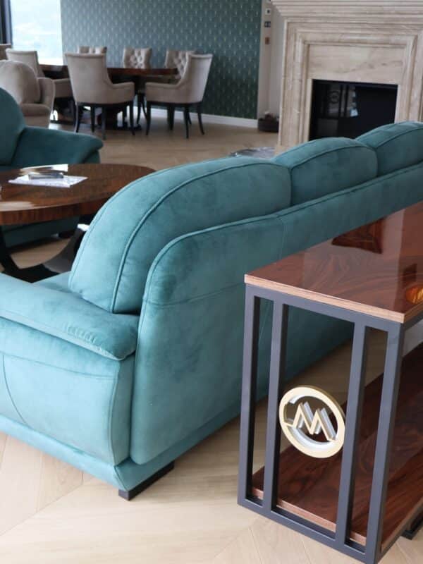 konsola art deco nova wnetrze sofa turkusowa