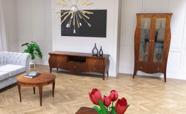 glamour komplet mebli drewno wysoki polysk kolekcja pik