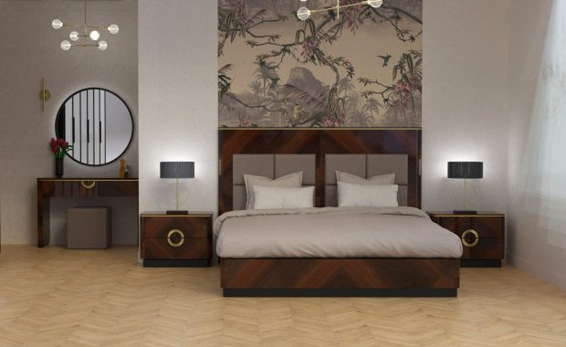 sypialnia w stylu art deco ekskluzywna